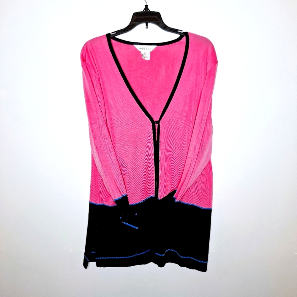 Exclusively Misook Button-Down Preppy Core Cardig… - image 1